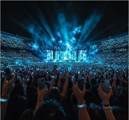 El público forma parte del show